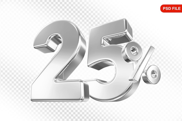 Ofrecemos el 25 por ciento de plata en 3D.