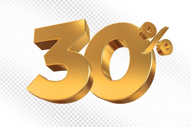 Ofrecemos el 30 por ciento de oro en 3D.