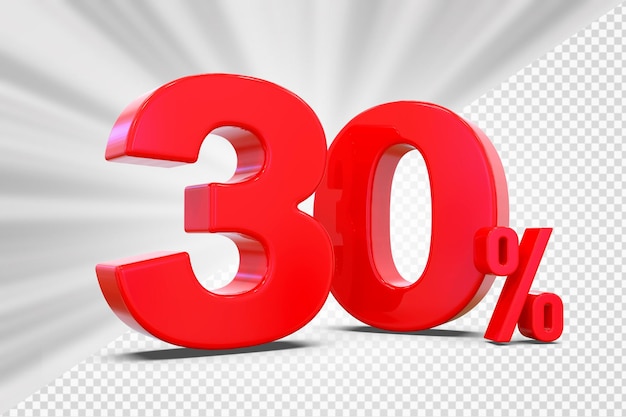 Ofrecemos un 30% de rojo en 3D.