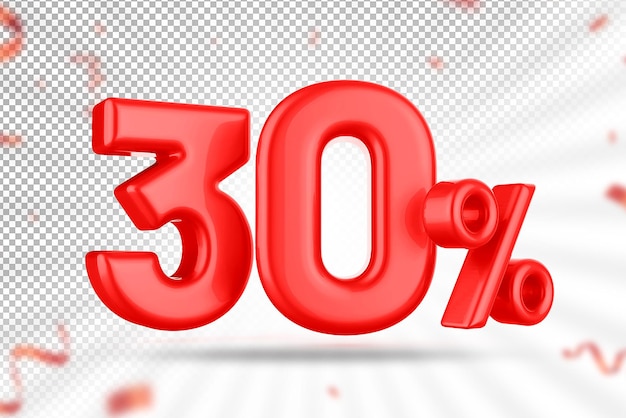 Ofrecemos un 30% de rojo en 3D.