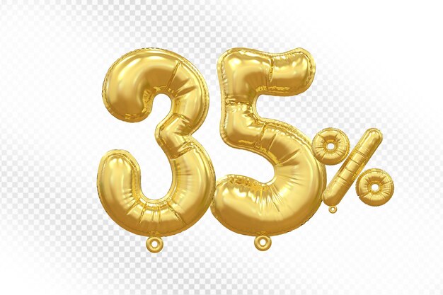 Ofrecemos el 35 por ciento de globos de oro en 3D.