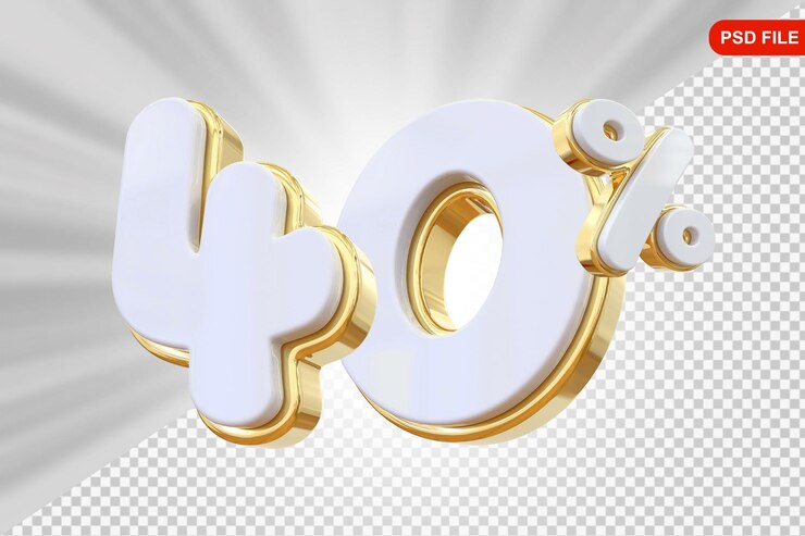 PSD ofrecemos un 40% de oro en 3d.