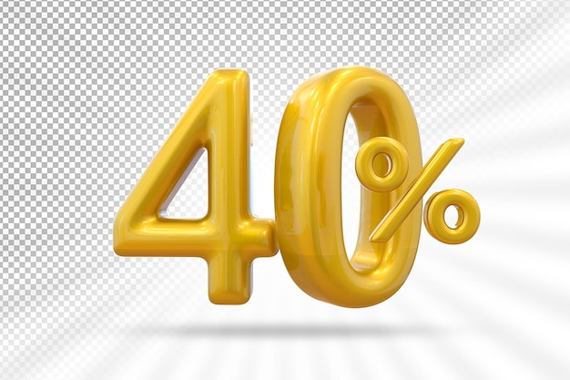 Ofrecemos un 40% de oro en 3D.