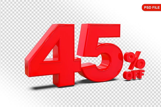 Ofrecemos el 45% en 3D.