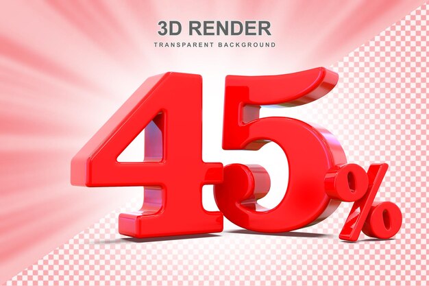 Ofrecemos un 45% de rojo en 3D.