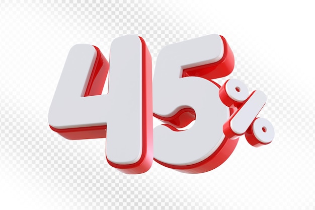 Ofrecemos un 45% de rojo en 3D.