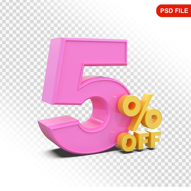 Ofrecemos el 5 por ciento en 3D.