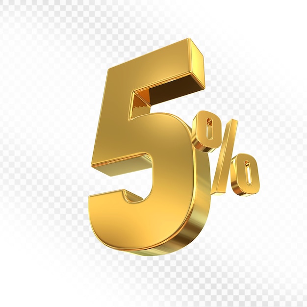 Ofrecemos el 5 por ciento de oro en 3D.