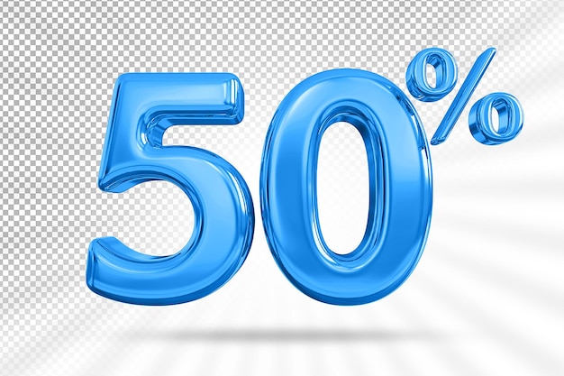 Ofrecemos un 50% de azul en 3D.