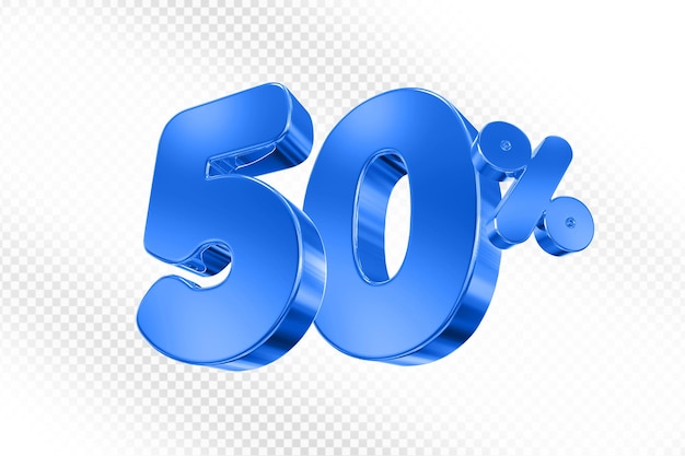 Ofrecemos el 50 por ciento de azul en 3D.