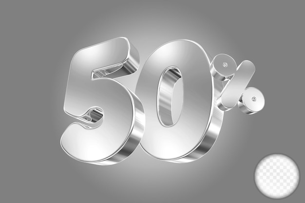 Ofrecemos el 50 por ciento de plata en 3D.