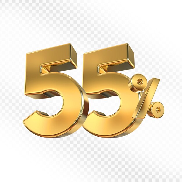 Ofrecemos el 55 por ciento de oro en 3D.