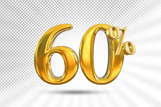 Ofrecemos un 60 por ciento de oro en 3D.