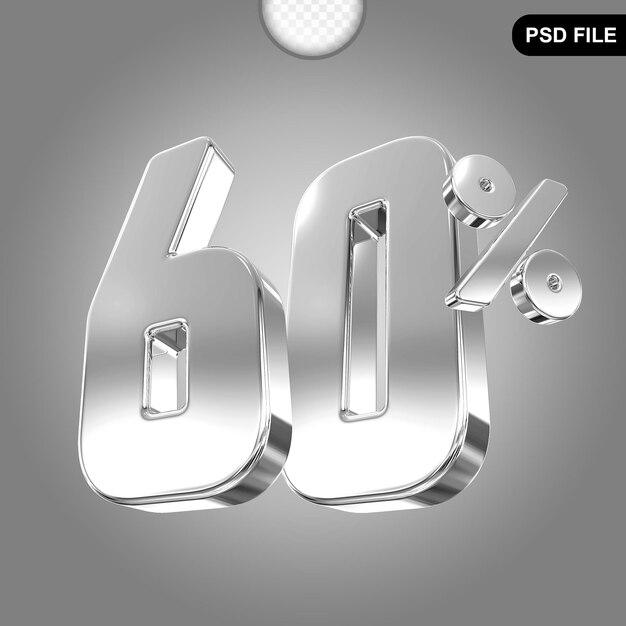 Ofrecemos el 60 por ciento de plata en 3D.