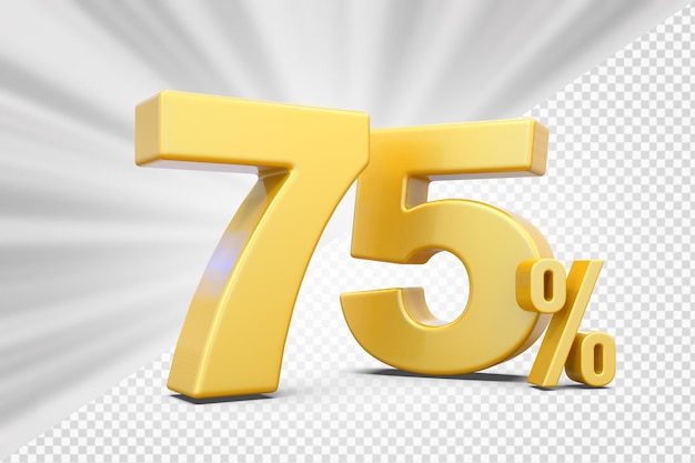 Ofrecemos un 75% de oro en 3d.