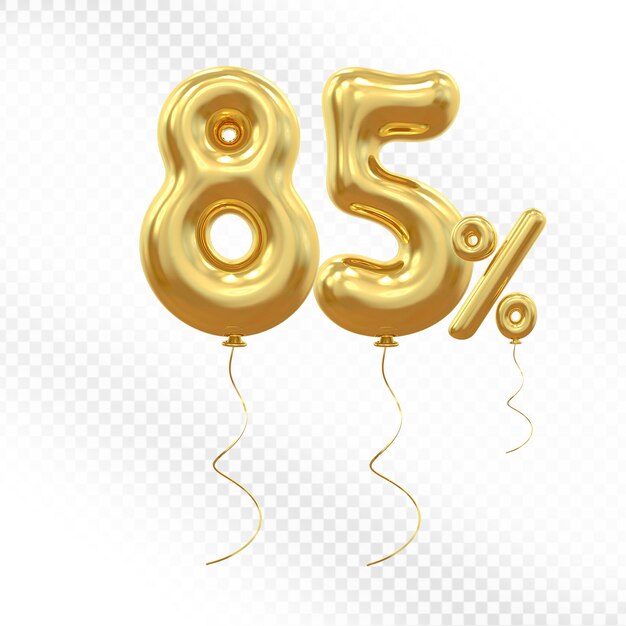Ofrecemos el 85 por ciento de globos de oro en 3D.