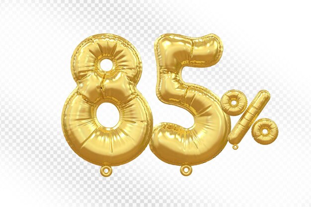 Ofrecemos el 85 por ciento de globos de oro en 3D.