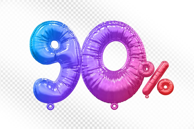 PSD ofrecemos el 90 por ciento de globos gradientes en 3d.
