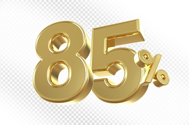 Ofrecemos un descuento del 85 por ciento en oro 3D.
