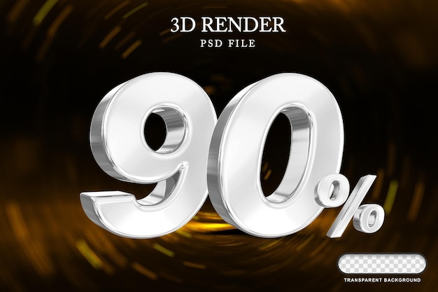 Ofrecemos un descuento del 90 por ciento en el rendimiento de plata 3D.