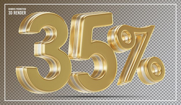 Ofrecemos un descuento de oro del 35 por ciento.