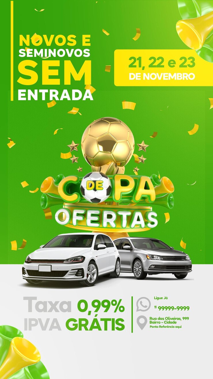 PSD ofrezca la historia de las redes sociales de la copa en render 3d para la campaña de marketing de brasil en portugués