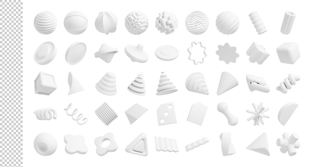 Oggetto 3D astratto poli basso