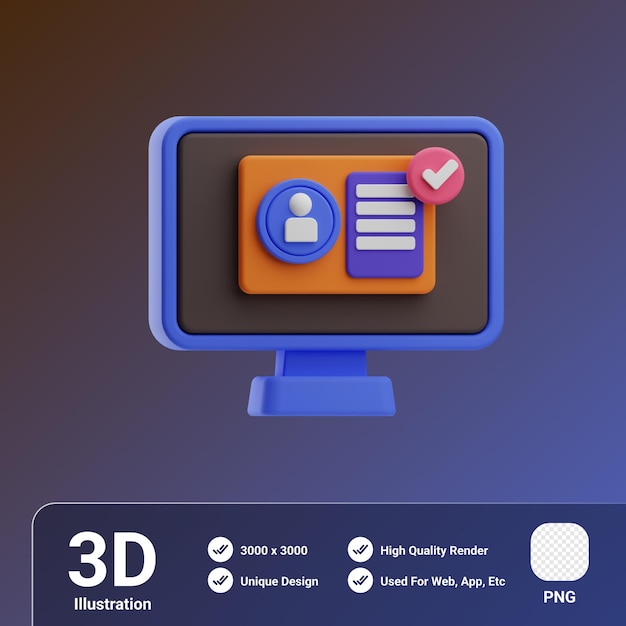 Oggetto delle risorse umane Riprendi l'illustrazione 3D