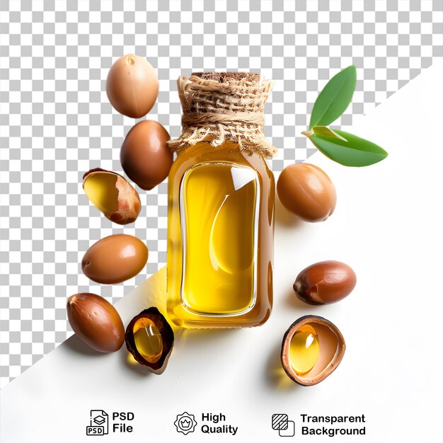 PSD oil bottle mockup that is on a transparent background with png file