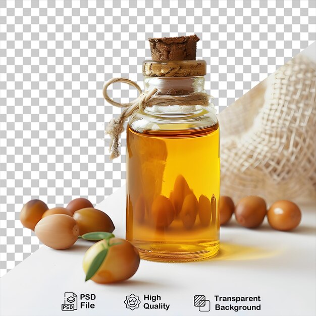 PSD oil bottle mockup that is on a transparent background with png file