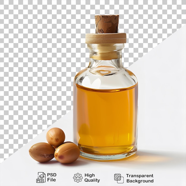 PSD oil bottle mockup that is on a transparent background with png file