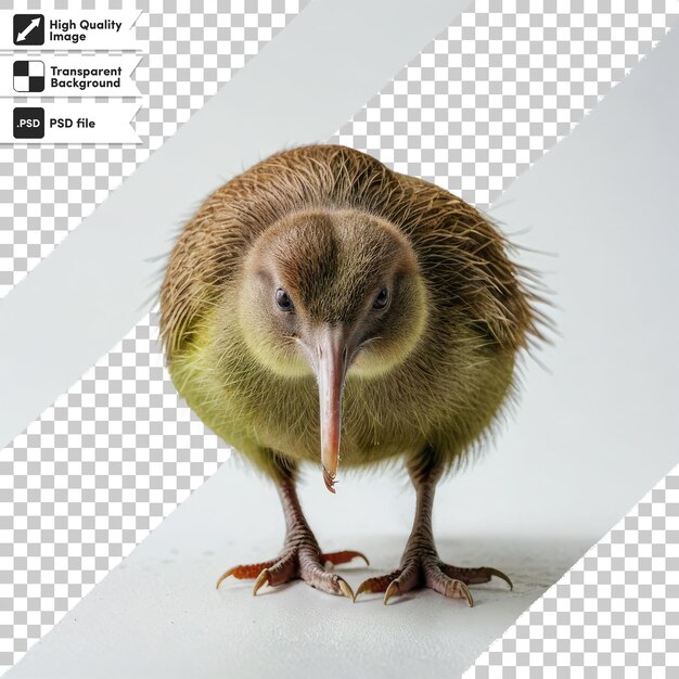 PSD oiseau kiwi psd sur fond transparent avec couche de masque modifiable