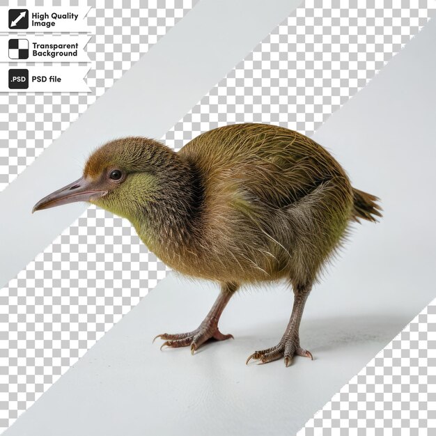 PSD oiseau kiwi psd sur fond transparent avec couche de masque modifiable