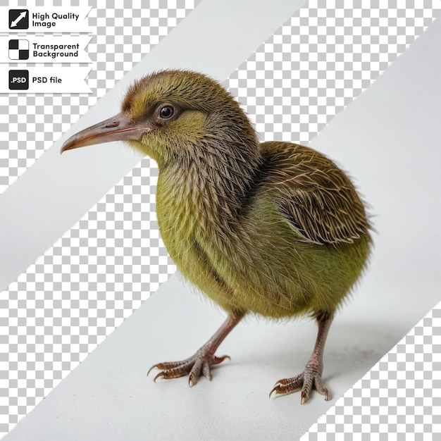 PSD oiseau kiwi psd sur fond transparent avec couche de masque modifiable