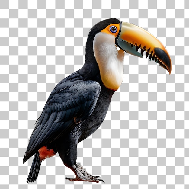 L'oiseau toucan aux couleurs vives et au gros bec