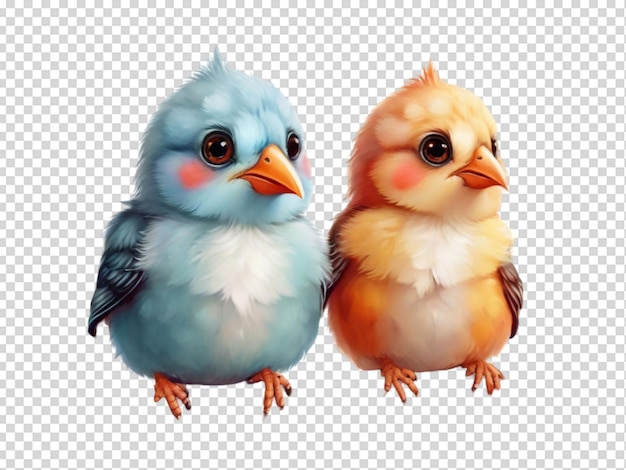 PSD des oiseaux mignons en png