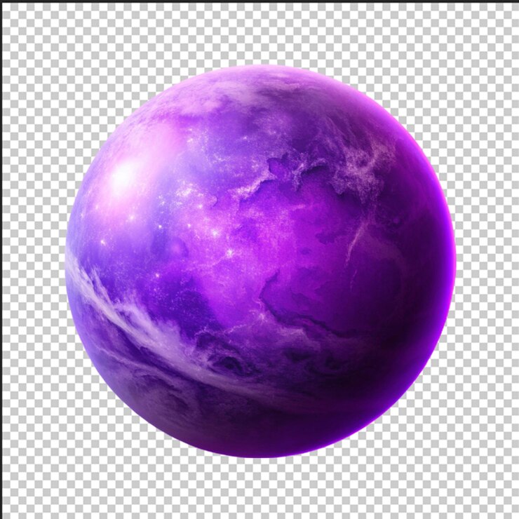 PSD oito modelos 3d de desenhos animados de corpos astronômicos em fundo roxo-azul título futurista de moda para o seu projeto