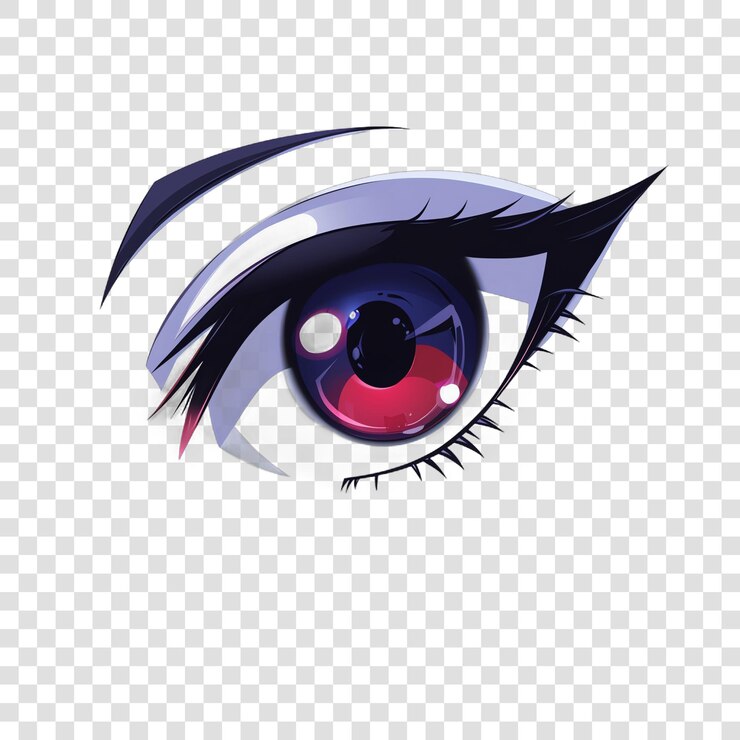 PSD ojos aislados en un fondo transparente