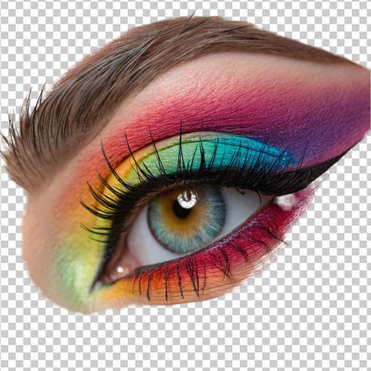 PSD los ojos del arco iris los ojos hermosos