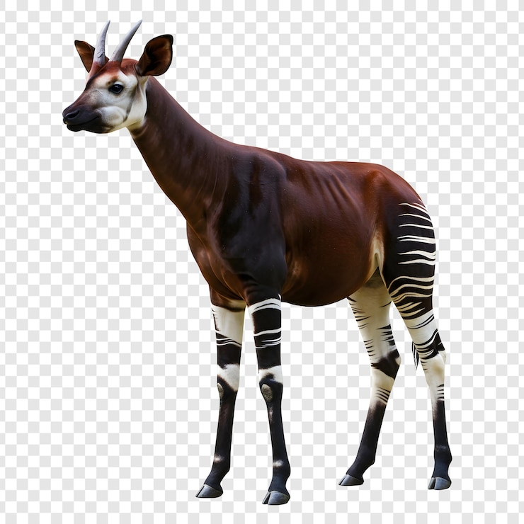 PSD el okapi, un sorprendente habitante de los bosques africanos con marcas únicas