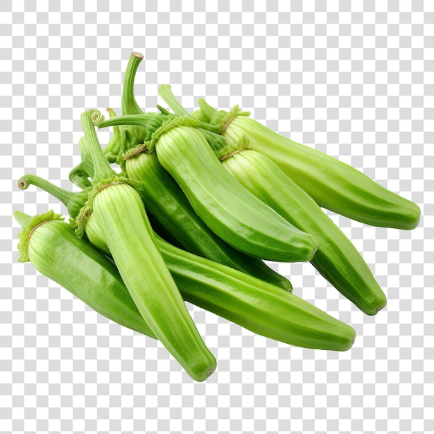 PSD okra aislado en fondo transparente png