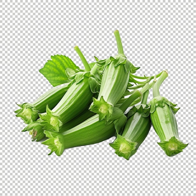 PSD okra sur psd fond transparent fruits et légumes exotiques