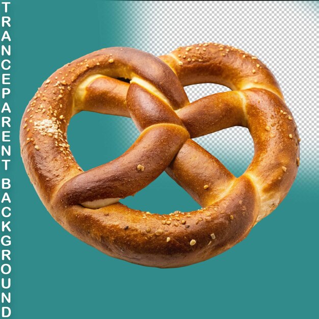 Oktoberfest-festival realistisches pretzel-salz-snack auf durchsichtigem hintergrund