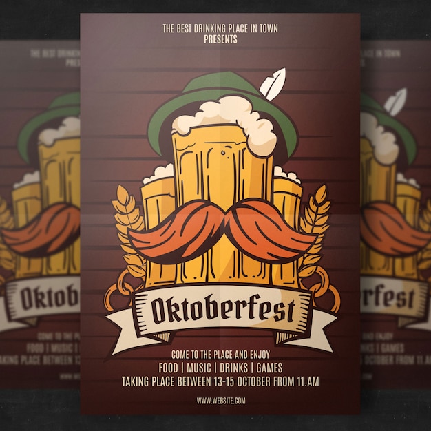 Oktoberfest Flyer Vorlage