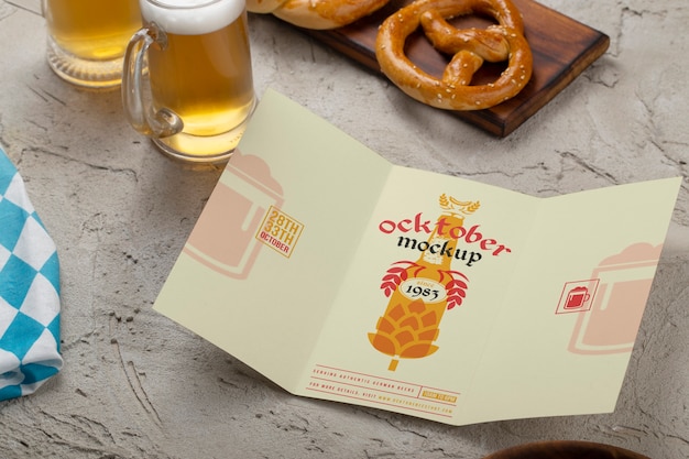 PSD oktoberfest-menü-mockup-design