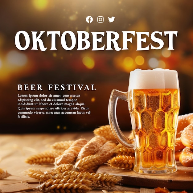 Oktoberfest-social-media-beitragsvorlage