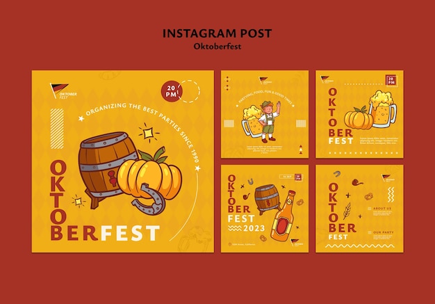 PSD oktoberfest-vorlagendesign