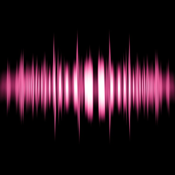 PSD olas de sonido coloridas olas de audio para la fiesta