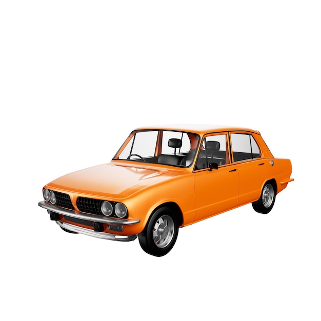Old Car 3D Illustration