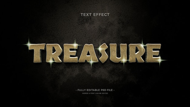 Old gold text effect